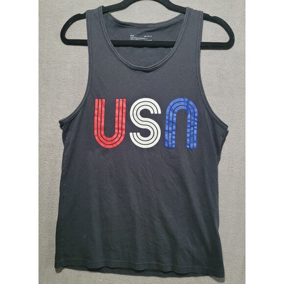Under Armour Heatgear Black USA Tank top Women's Medium - Picture 1 of 3